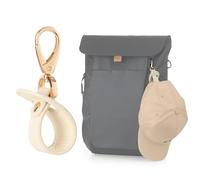 BAREFOOT CARIBOU - Hat Clip for Travel, Hands-free Handbags, Backpacks, Wallets and Hiking Gear Fastening Strap with Base Clip, Ivory, Único