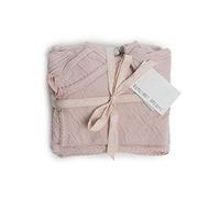 Barefoot Dreams Bundle Infant 4-Piece Set with Swaddle Blanket, Hat, Long-Sleeve Shirt, Pants, 100% Cotton, Pink Blush, Newborn