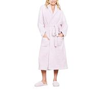 Barefoot Dreams CozyChic Adult Robe, Heathered Dusty Rose-White, Size 2, He Dusty Rose-white, 2