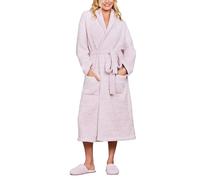 Barefoot Dreams® CozyChic® Adult Robe, Heathered Dusty Rose-White, Size 0
