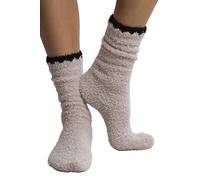 Barefoot Dreams® CozyChic® Blanket Stitch Socks, Stone, One Size
