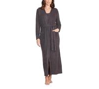 Barefoot Dreams CozyChic Lite Long Robe, Carbon, XXS/XS