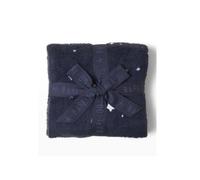 Barefoot Dreams CozyChic Starry Baby Blanket, 30”x40, Indigo