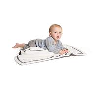 Barefoot Dreams CozyChic Ultra Lite Plaid Baby Bundle, 4 Pcs, Dove Gray, 3-6m