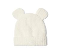 Barefoot Dreams Girls' CozyChic Disney Mickey Mouse Ears Kids Beanie, Cream, One Size