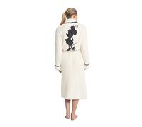 Barefoot Dreams unisex adult Soft Bathrobe, Cream/Carbon, 2 US