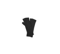 Barefoot Dreams Unisex Cozychic Lite Fingerless Gloves, Black, S/M