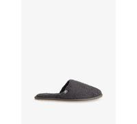 Barefoot Dreams Womens Barefoot Dreams Cozychic® Unisex Woven Slippers Carbon M