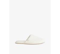 Barefoot Dreams Womens Barefoot Dreams Cozychic® Unisex Woven Slippers Cream M