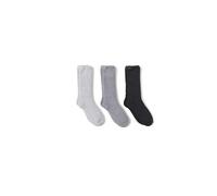 Barefoot Dreams Women's CozyChic 3-Pair Sock Set, Carbon Multi, One Size