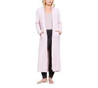 Barefoot Dreams Womens Cozychic Full Zip V-neck Lounger, He Dusty Rose-white, S-M