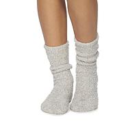 Barefoot Dreams Women's CozyChic Heathered Socks, Oyster-white, Large-X-Large