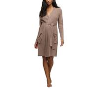 Barefoot Dreams womens Cozychic Lite® Ribbed Robe, Sable, S-M