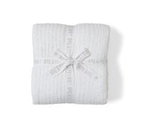Barefoot Dreams Women's CozyChic Ribbed Throw, Pearl, Off White, One Size