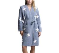 Barefoot Dreams Women's CozyChic Starry Night Robe, Blue Dusk-pearl, Medium