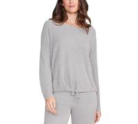 Barefoot Dreams CozyChic Ultra Lite Slouchy Pullover for Women, Ultra Soft Long Sleeve, Crew Neck Pullover, Dove Gray, XS