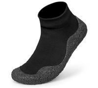 Barefoot Flex Minimalist Water Socks for Men & Women - Flexible Quick-Dry Barefoot Shoes for Yoga, Pilates, Beach, Pool, Boat - Lightweight Non-Slip Sports Footwear with Zero Drop Design, Black, 8 UK