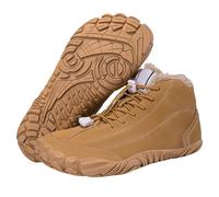 Barefoot Hiking Boots for Winter Womens Mens Snow Boots Hike Barefoot Wide Toe Box Footwear Trainers Cowboy Booties Comfortable Walking Shoes Non-Slip Slip On Short Boot