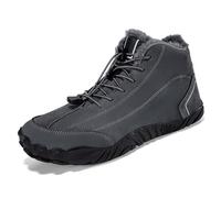Barefoot Hiking Boots for Winter Womens Mens Snow Boots Hike Barefoot Wide Toe Box Footwear Trainers Cowboy Booties Comfortable Walking Shoes Non-Slip Slip On Short Boot