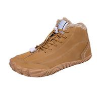 Barefoot Hiking Boots For Winter Womens Mens Snow Boots Hike Barefoot Wide Toe Box Footwear Trainers Cowboy Booties Comfortable Walking Shoes Non-Slip Slip On Short Boot Lace-Up Mid-Top Ankle