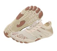 Barefoot Hiking Shoes for Women Men Water Wide Toe Comfortable Neuropathy Shoes Professional Non Slip Shoes with Ground Hiking Running Beach Swimming, beige, 12.5 UK