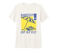 Barefoot in List auf Sylt Premium T-Shirt