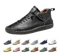 Barefoot Leather Shoes Men's Barefoot Shoes Running Sports Shoes Waterproof Trekking Shoes Hiking Shoes Lightweight Casual Boat Shoes Hiking, Driving, Travel, Outdoor Barefoot Shoes, black, 5 UK