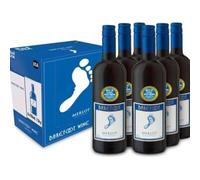 Barefoot | Merlot California | 750ML | Bottles | 13% ABV | Pack of 6 | Whole Case
