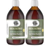 Barefoot Nutrition - Omega 3 Ultimate, Superior Grade Wild Fish Oil, Ultra Purified & Triple Distilled Sardine, Anchovy & Mackerel Oil - Sustainably Sourced - 100 Day Supply - 500ml (Pack of 2)