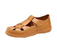 barefoot sandals - Women Sandals Soft Sole Wear Resistant Flat Shoes Closed Toe Cut Out Hook Loop Strap Comfy Walking Fisherman Style Casual Summer Beach Garden Daily Footwear