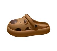 Barefoot Sandals Womens,Comfortable Summer Style Sandals for Women with Sole and Fixed Design Mid Heel Residential Footwear Brown