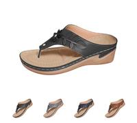 Barefoot Sandals Women's Summer Platform Sandals Flowers Beach Sandals Slip On Comfortable Flip Flops Women's Slippers Platform Garden Clogs Washable Toe Post Sandals Lightweight Sandals for Mother's