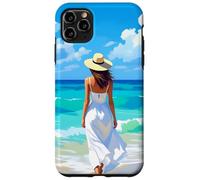 Barefoot Serenity A Woman Walks On the Beach Case for iPhone 11 Pro Max