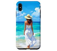 Barefoot Serenity A Woman Walks On the Beach Case for iPhone XS Max