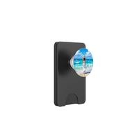 Barefoot Serenity A Woman Walks On the Beach PopSockets PopWallet for MagSafe