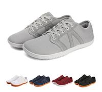 Barefoot Shoes for Men, Wide Toe Box Zero Drop Minimalist Trainers, Lightweight Breathable Trail Running & Gym Shoes, Wide Fit Outdoor Walking Casual Sneakers Dark Blue