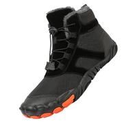 Barefoot Shoes Hike Winter Barefoot Shoes Women Mens Wide Hiking Shoe Boots Outdoor Waterproof Comfortable Non-Slip Warm Lined Sneakers Unisex Trail Walking Shoe (Black-a, 5.5)