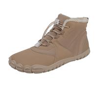 Barefoot Shoes Hike Winter Barefoot Shoes Women Mens Wide Hiking Shoe Boots Outdoor Waterproof Comfortable Non-Slip Warm Lined Sneakers Unisex Trail Walking Shoe (Khaki-d, 5.5)