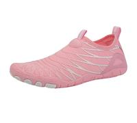 Barefoot Shoes Mens Lightweight Quick Dry Water Shoes Arch Fit Easy Close Slip On Trainers Non-Slip Breathable Walking Trainers Perfect for Beach, Pool, Water Sports, and Outdoor Activities Pink