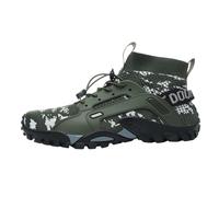 Barefoot Shoes Men's Outdoor High Hiking Shoes Men's Summer Lightweight Camouflage Trekking Shoes Military Tactical Combat Boots Breathable Field Sports Shoes Non-Slip Trainers, N A, 4 UK