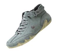 Barefoot Shoes Mens Waterproof Pain Relieving Barefoot Shoes Leather Barefoot Trainers Waterproof and Breathable Trainers Mountain Experts Outdoor Hiking Trekking Sneakers Leisure Sneakers Green