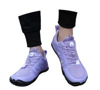 Barefoot Shoes Mens Women Business Rib Runner Sportschuhe Breathable Lightweight Trainer Quick Dry Trainers Non-Slip Outdoor Flat for Jogging Running Driving Yoga Purple