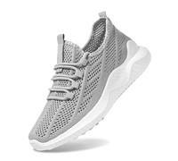 Barefoot Shoes Mens Women Business Rib Runner Sportschuhe Lightweight and Breathable Water Trail Running Gym for Fitness Wide Fit Trainers Men Sneakers UK Size Grey