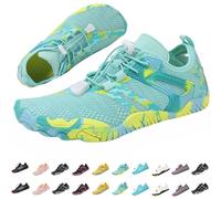 Barefoot Shoes Mens Womens,Non Slip Quick Dry Aqua Shoes,Wide Toe Trail Running Trainers,Unisex Swim Snorkeling Surf Beach Shoes,Lightweight Breathable Yoga Fitness Shoes for Swim,Pool,Diving