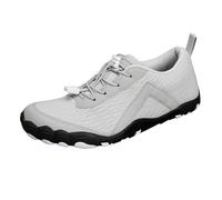 Barefoot Shoes Mens Womens Wide Toe Trail Running Trainers Lightweight Comfortable Workout Shoes for Hiking Fitness Walking (Grey, 3.5)