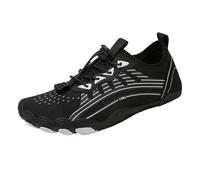 Barefoot Shoes Unisex Flat Lace Water Shoes Breathable Barefoot Shoes Comfortable Aqua Shoes Quick Dry Beach Yoga Shoes Non-Slip Fishing Shoes Lightweight Trekking Shoes Outdoor Barefoot Shoes, black