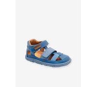 Barefoot VIC touch-fastening sandals for children - BISGAARD blue