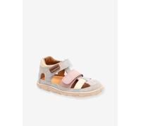 Barefoot VIC touch-fastening sandals for children - BISGAARD multicoloured