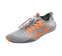 Barefoot Water Shoes for Women Men Quick-Dry Beach Swim Aqua Pool River Shoes for Outdoor Sport Boating Climbing Rock Yoga Kayaking (Orange, 10.5)