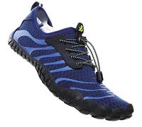 Barefoot Water Shoes Mens Womens Aqua Sea Swim Beach Shoes Mens Surf Quick Dry Ladies Lightweight Sport Wet Pool Diving Unisex Blue